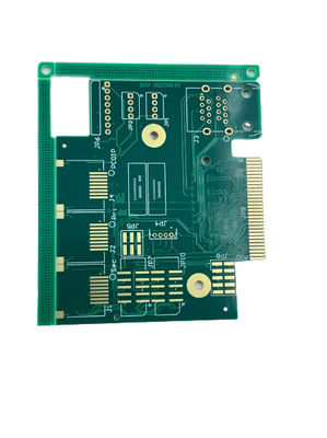 2 Layer FR4 Hybrid Circuit Board Flying Probe Test Green Solder Mask Color